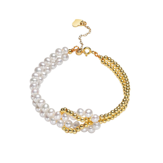 Intertwined Pearl Bracelet