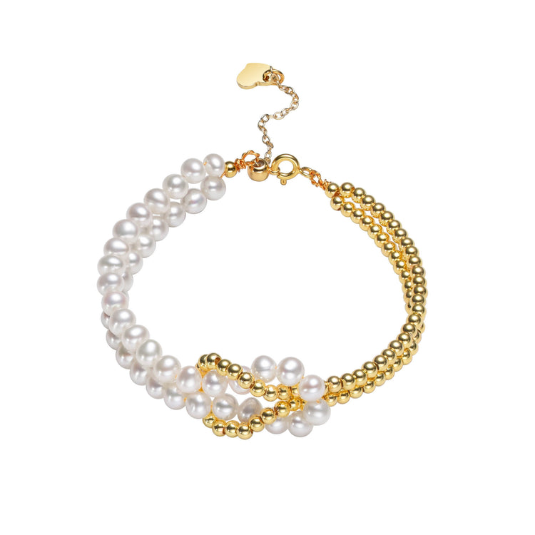 Intertwined Pearl Bracelet