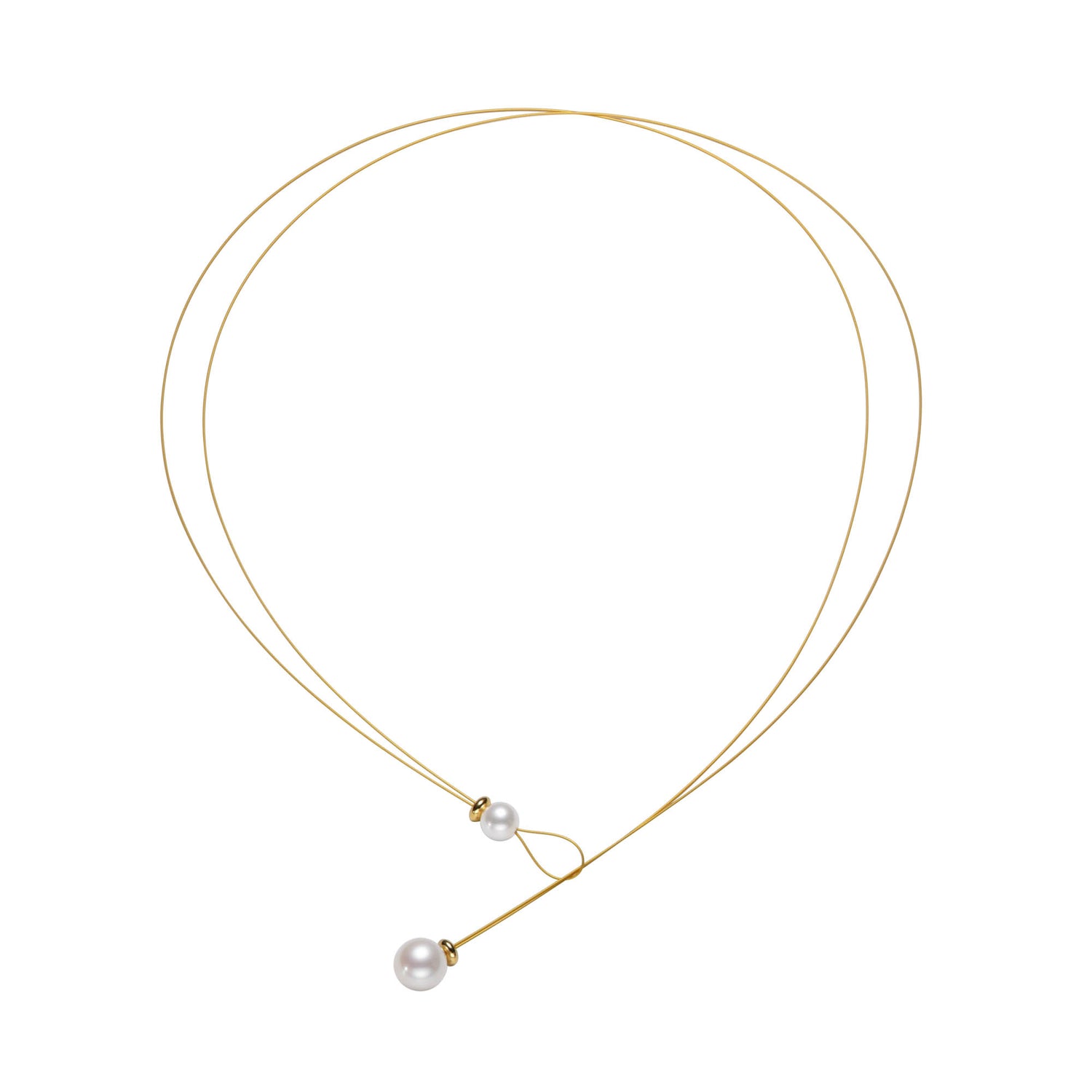 Golden Wires Pearl Necklace – Timeless Pearl