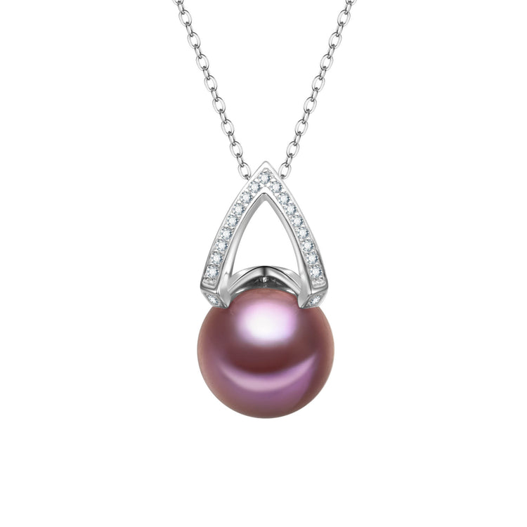 Pyramid Edison Pearl Earrings & Necklace Gift Set