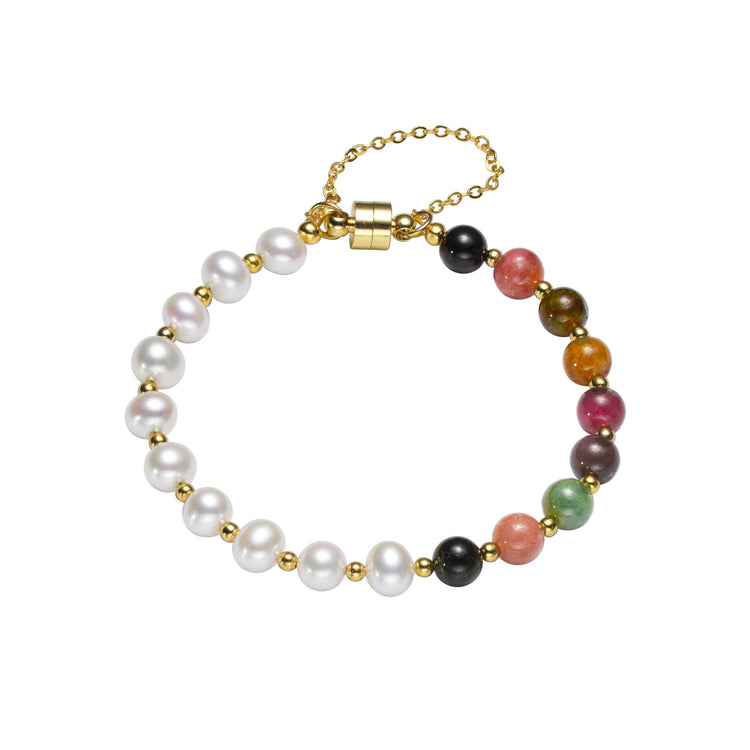 Tourmaline Artists Pearl Bracelet