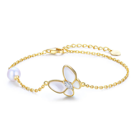 Playful Butterfly Edison Pearl Bracelet