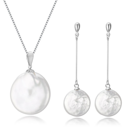 Purity & Pearl Earrings & Necklace Gift Set
