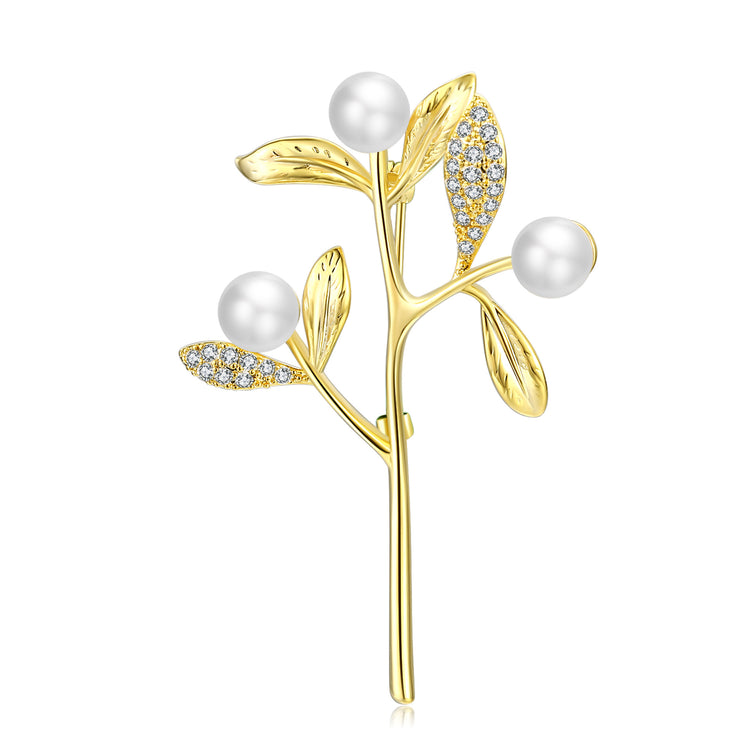 Nature Pearl Brooch