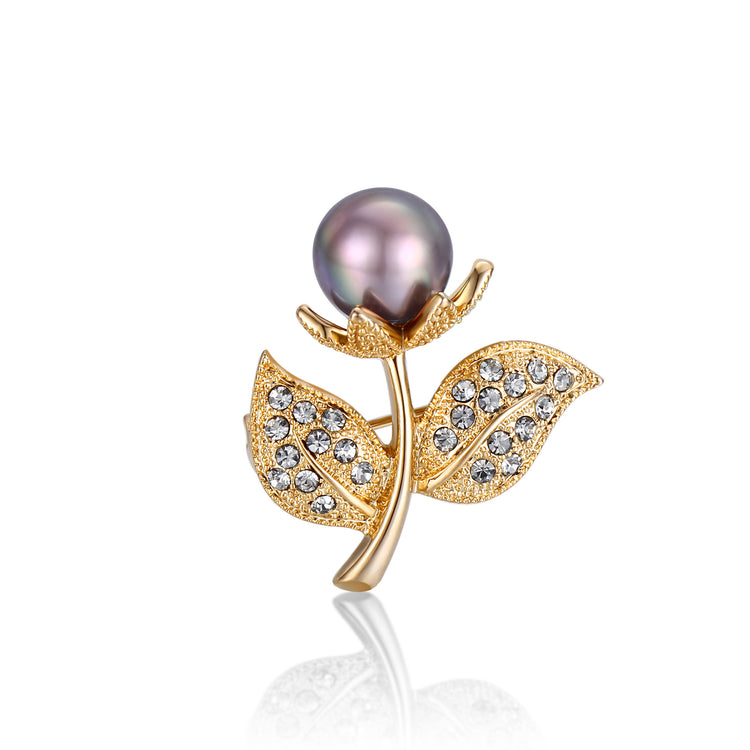 Ready to Bloom Edison Pearl Brooch