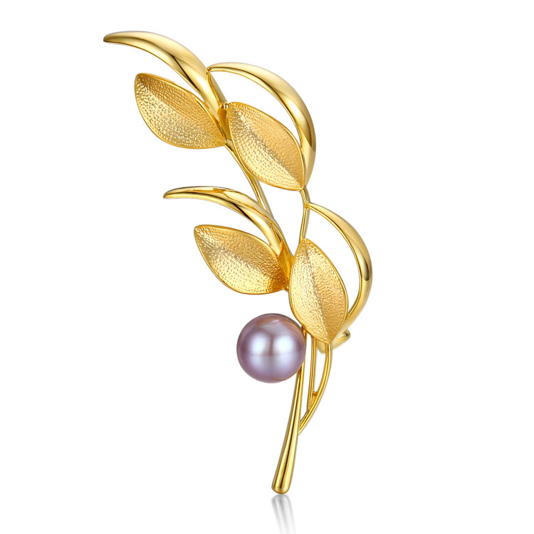 Windy Day Edison Pearl Brooch