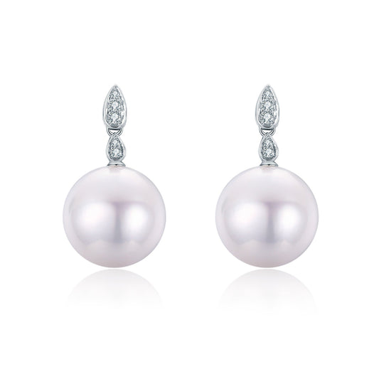 G14k French Vintage Style Pearl Earrings