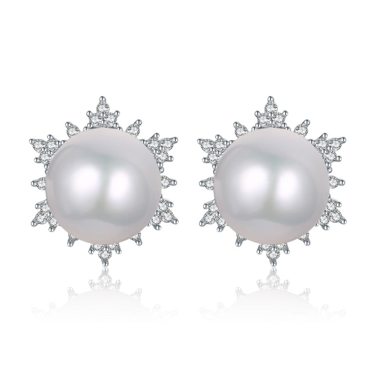 Ice Princess Pearl Studs Earrings