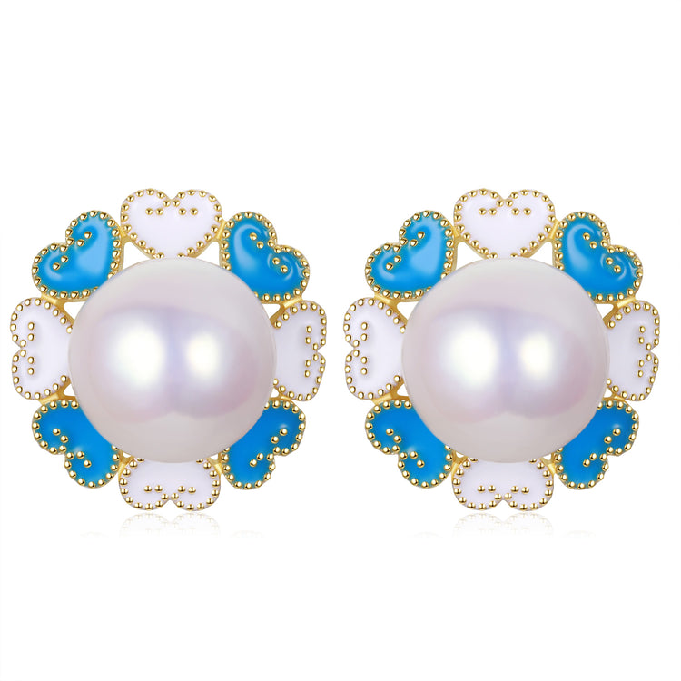 Lyla Edison Pearl Earrings & Necklace Set
