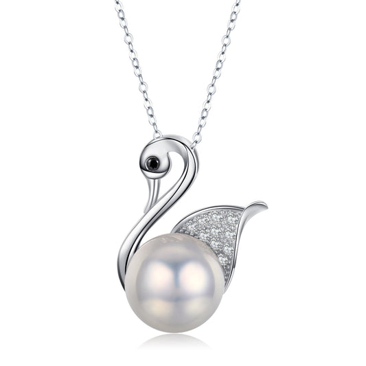Swan Edison Pearl Necklace