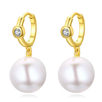Laura Pearl Loop Earrings freshwater pearl loop earrings with a refined everyday design