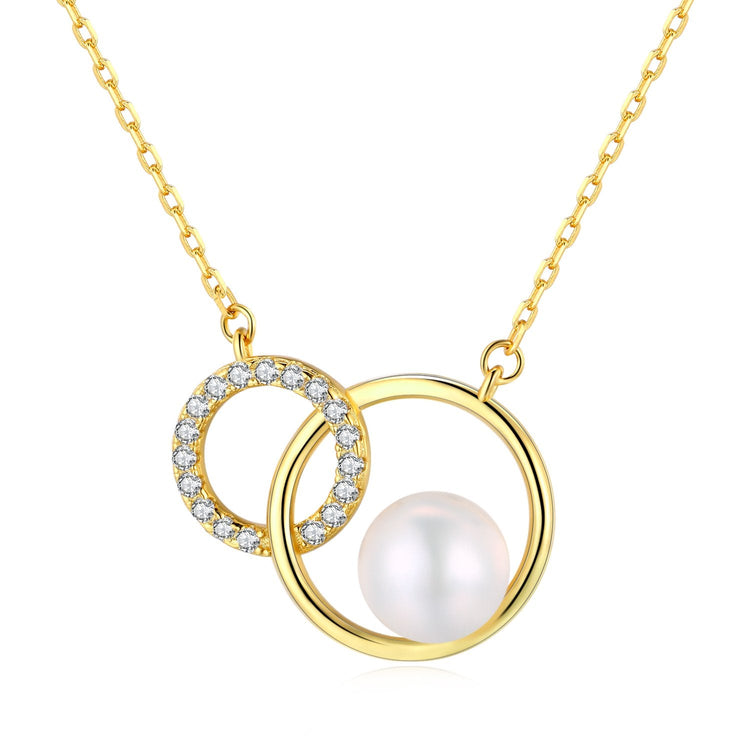 Infinite Circles Edison Pearl Necklace