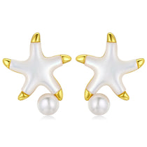 Starfish Edison Pearl Studs Earrings with luminous pearl glow and refined design