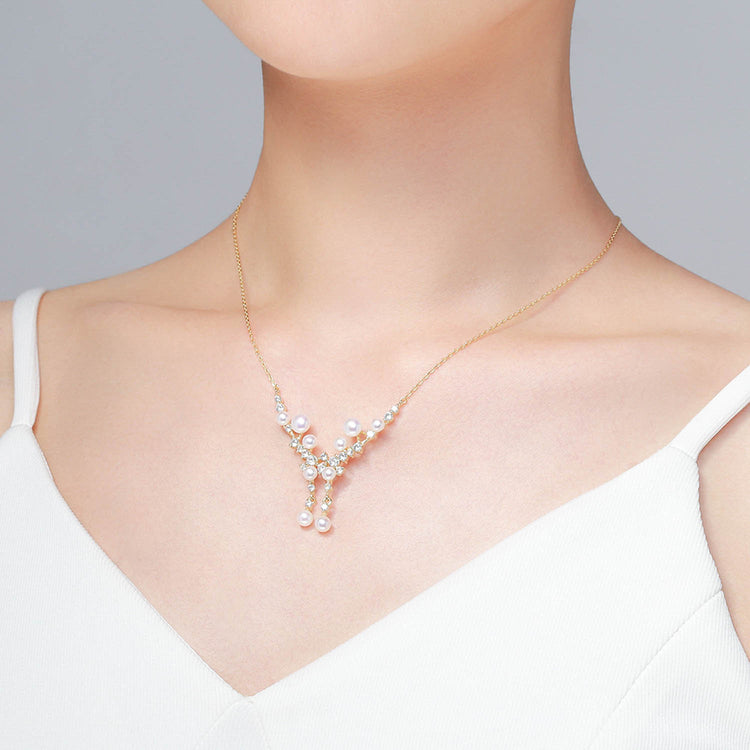 Gemini Pearl Necklace