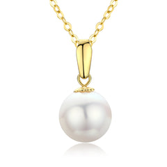 G18K Simple Round Pearl Pendant