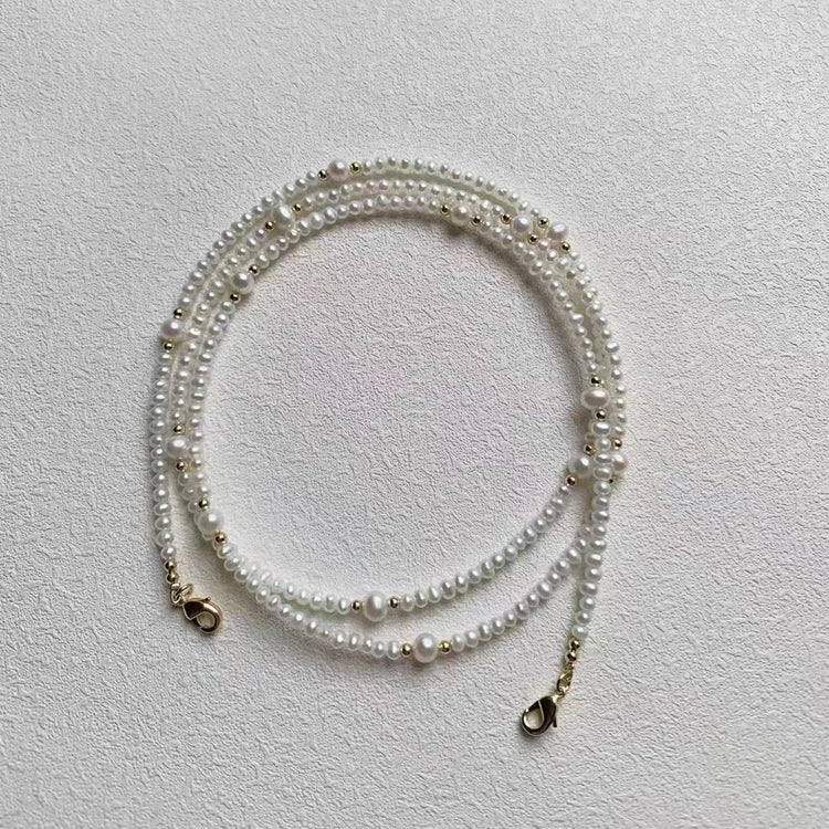 Gorgeous Freshwater Pearl Eyeglass Chain Necklace Bracelet