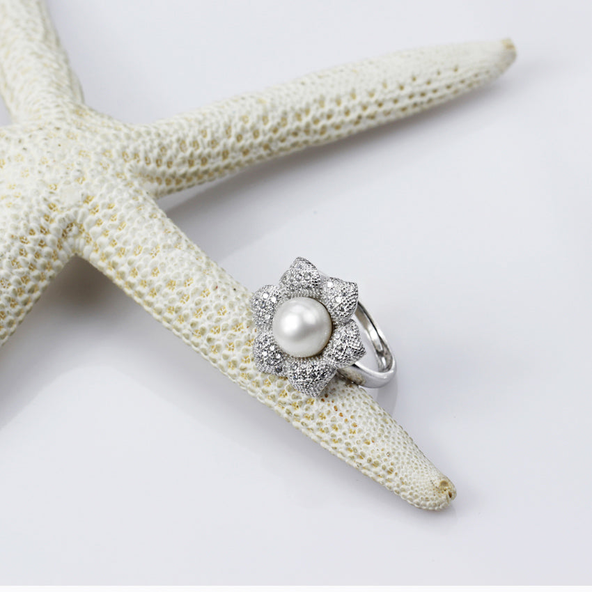 Blooming Flower Pearl Ring - Timeless Pearl