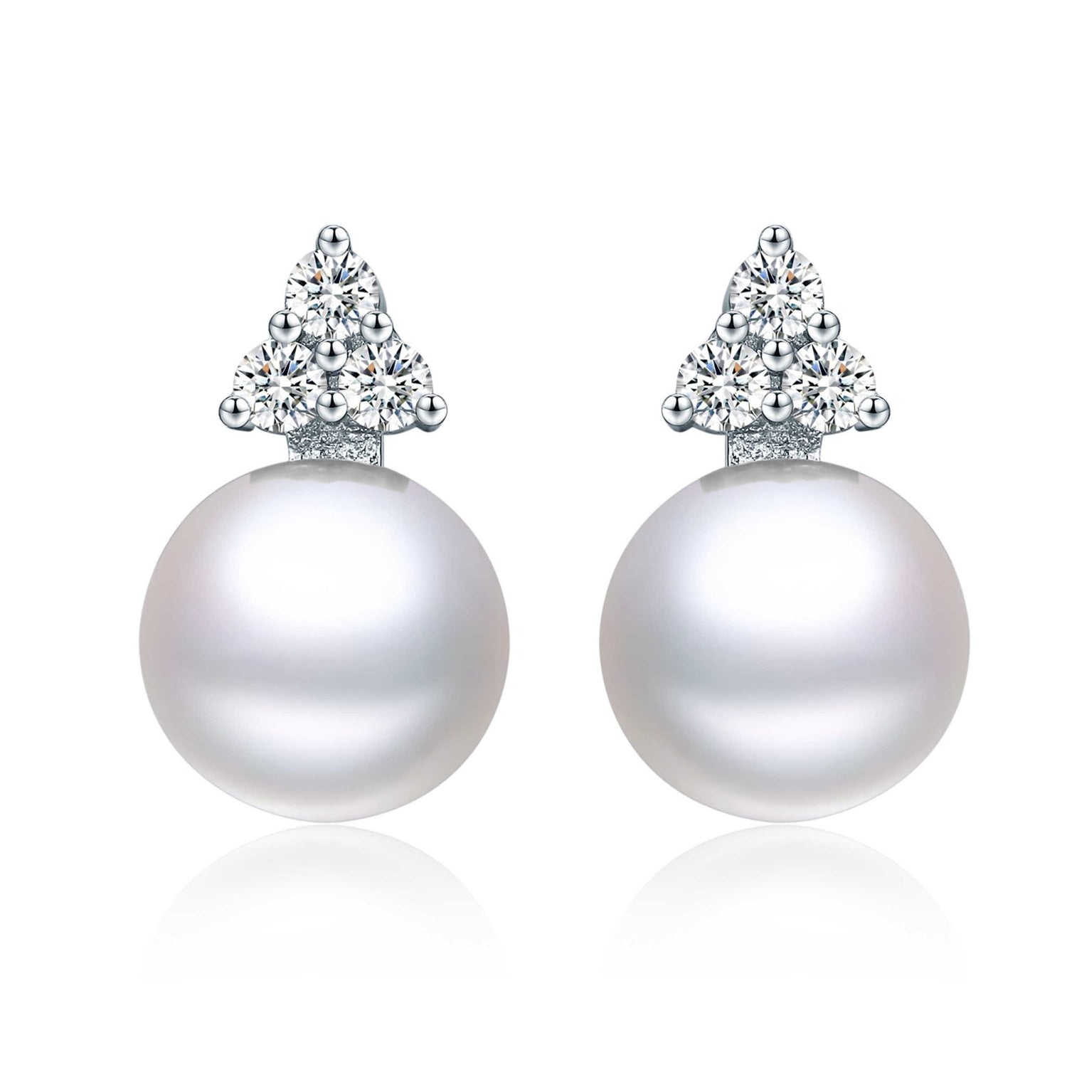 Trinity White Earrings - Timeless Pearl