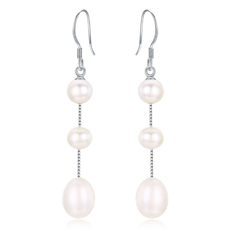 Three Drops Pearl Earrings - Timeless Pearl