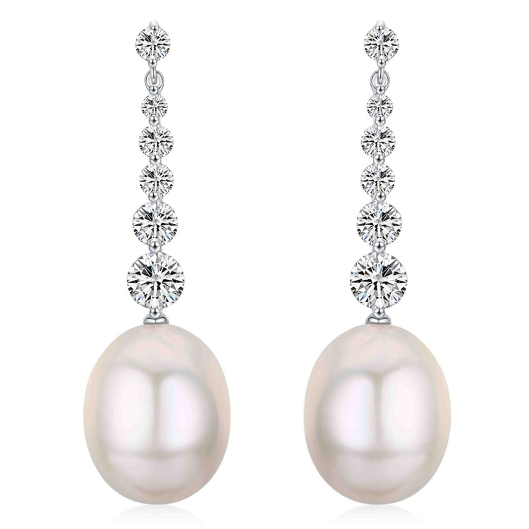 Magic Crystals Edison Pearl Earrings - Timeless Pearl