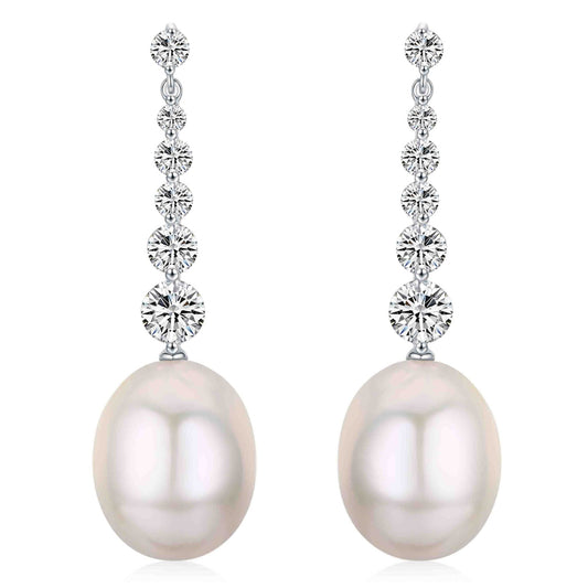 Magic Crystals Edison Pearl Earrings - Timeless Pearl