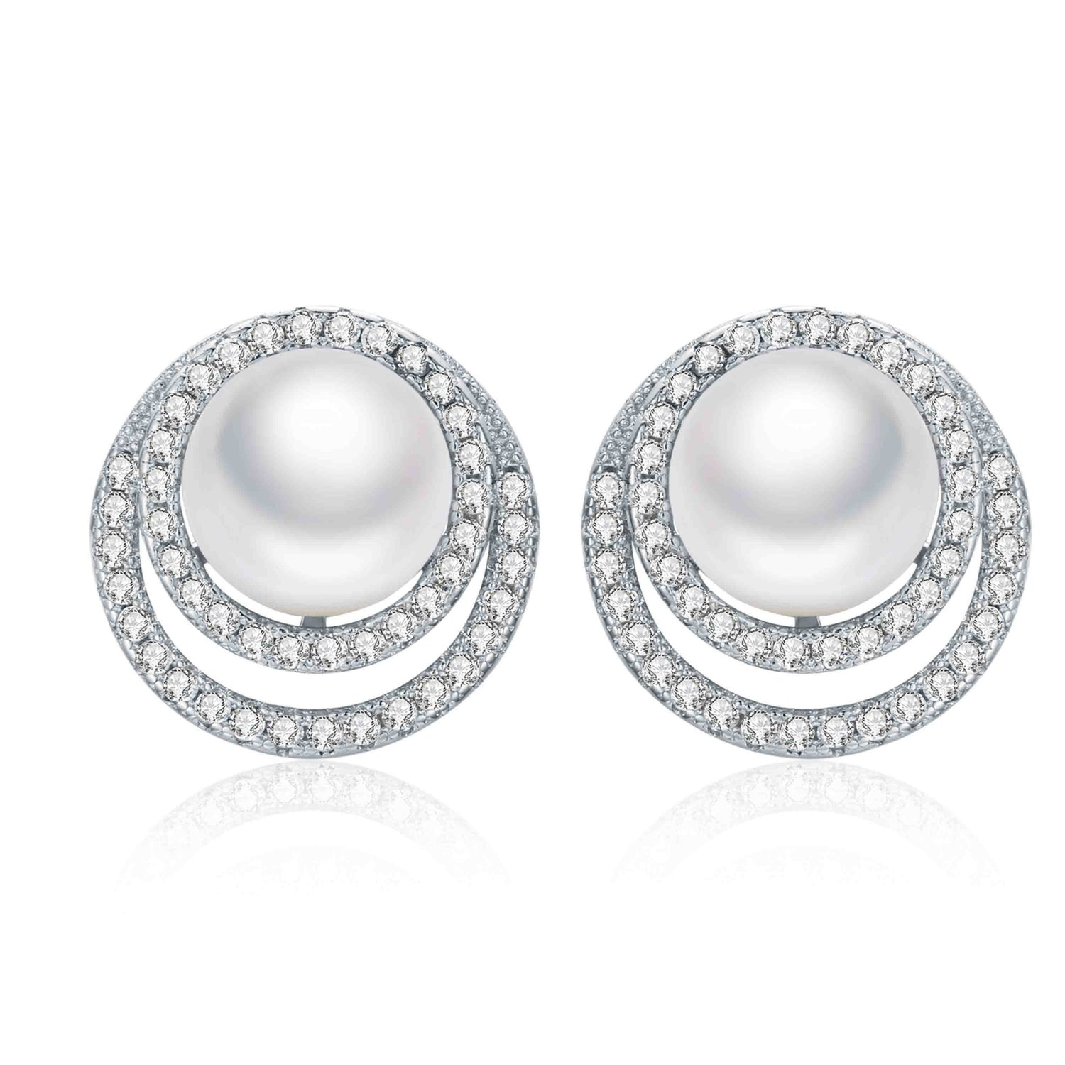 Full Moon Necklace & Earrings Set - Timeless Pearl
