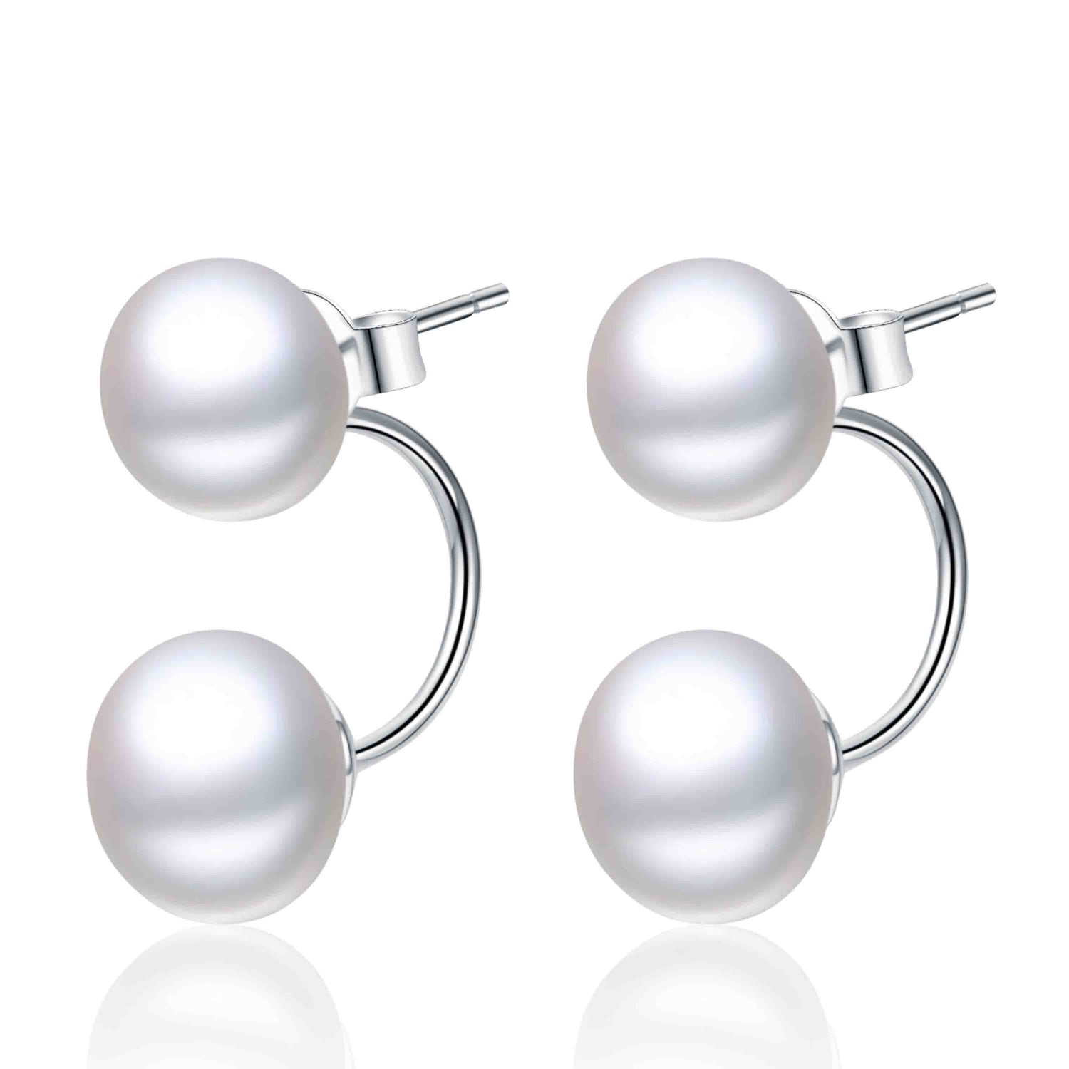 Classic Double Drop Earrings - Timeless Pearl