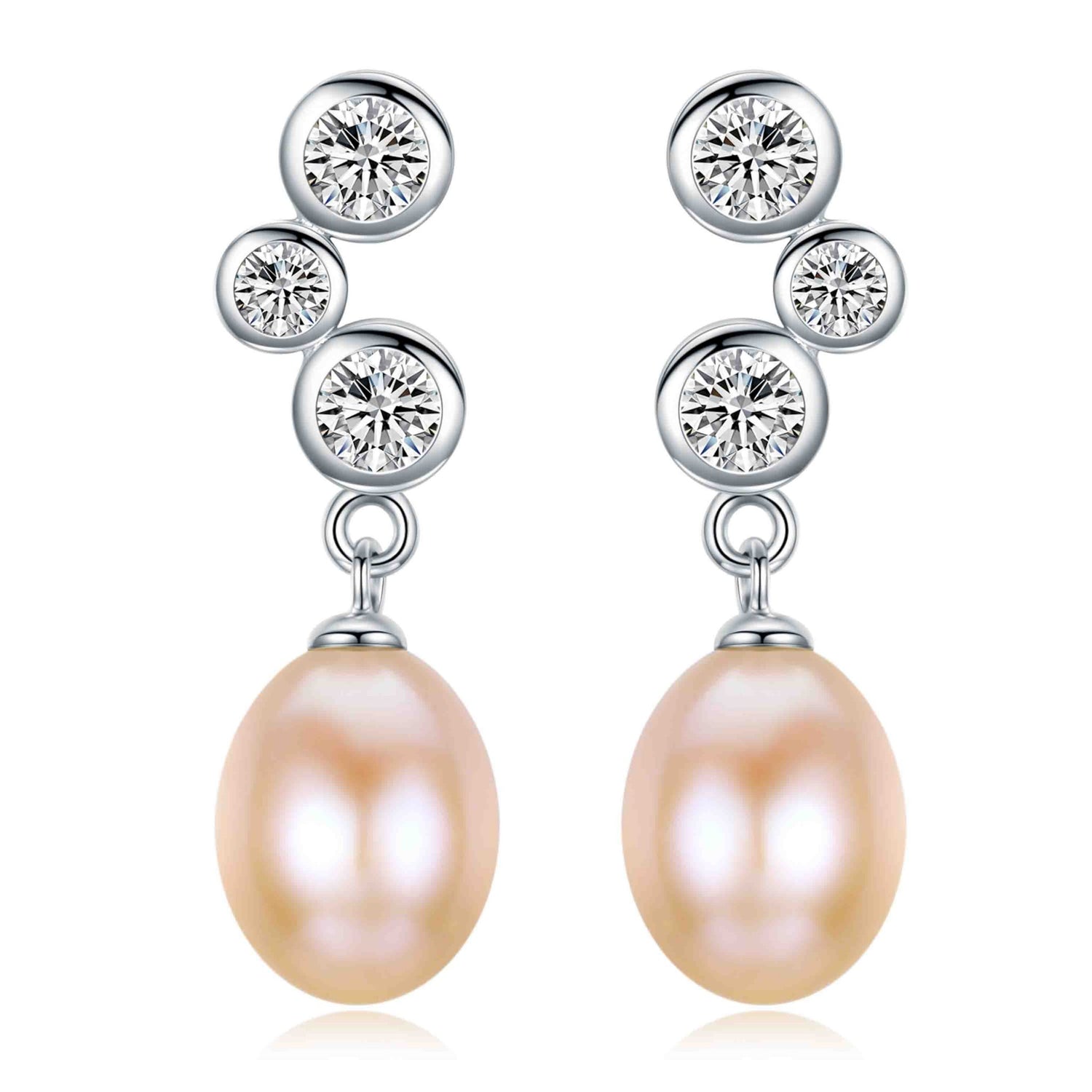Passion Pink Pearl Earrings - Timeless Pearl