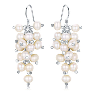 PEARL CLUSTER EARRINGS