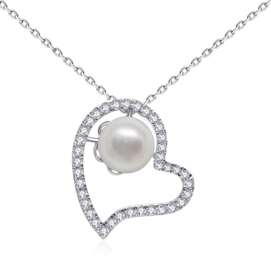G18k Pearl In My Heart Necklace - Timeless Pearl