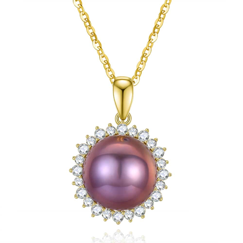 Shining Sunflower Edison Pearl Necklace - Timeless Pearl