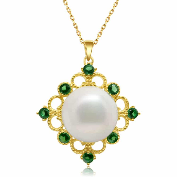 Green Garden Edison Pearl Necklace - Timeless Pearl