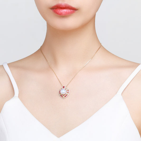 Ace of Hearts Pearl Necklace - Timeless Pearl