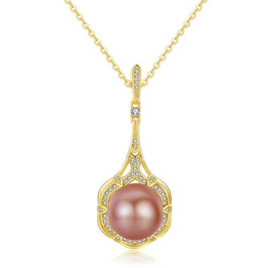Lucky in Love Pink Pearl Necklace - Timeless Pearl