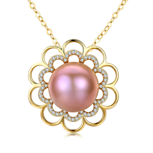 Dazzling Daisy Pine Pearl Necklace - Timeless Pearl