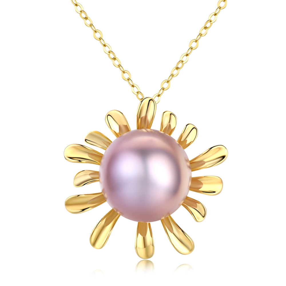 Safflower Pink Pearl Necklace - Timeless Pearl