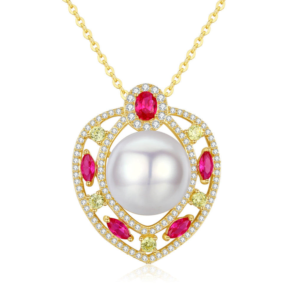 Ace of Hearts Pearl Necklace - Timeless Pearl