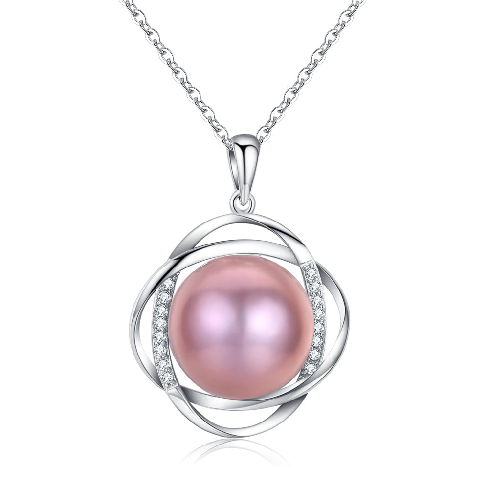 Frozen Sphere Pearl Necklace - Timeless Pearl