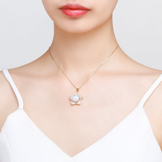 Starlit Classic Pearl Necklace - Timeless Pearl