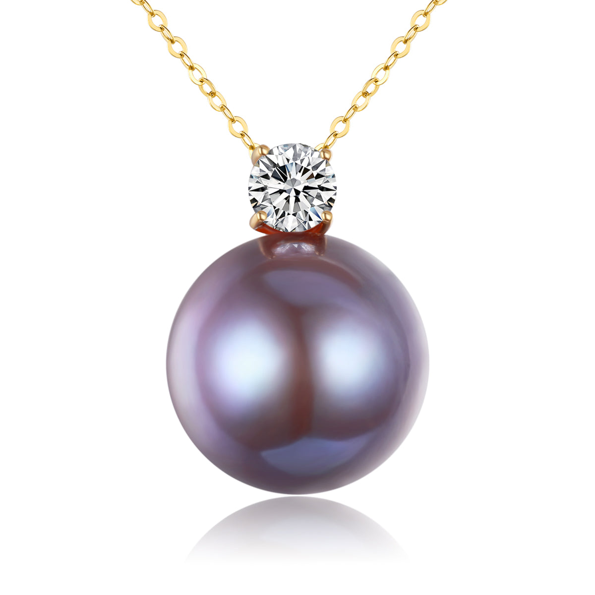 G18k Enchantress Plum Pearl Necklace - Timeless Pearl