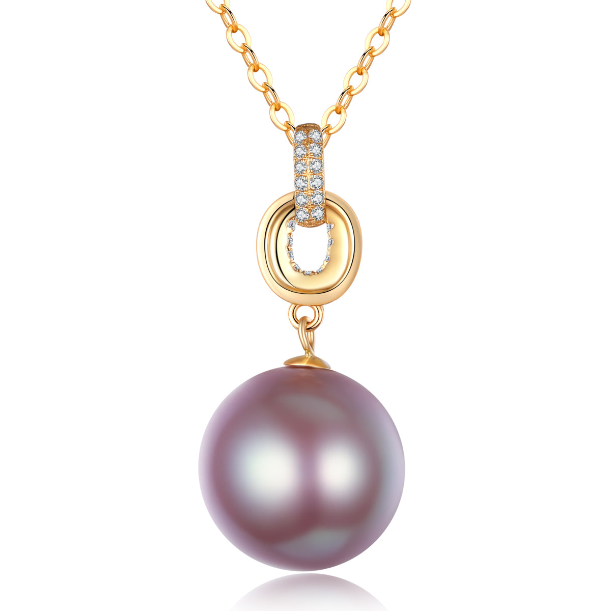 G18k Intertwined Pink Pearl Necklace - Timeless Pearl
