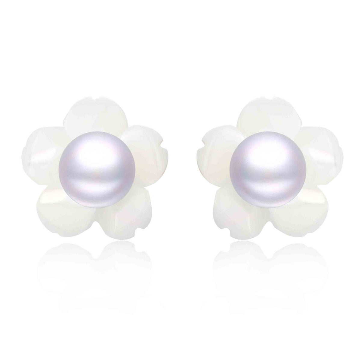 Sterling Silver Stud Earrings 5mm Pearl Balls | UK Sterling Silver Stud Earrings 5mm Pearl Balls | UK