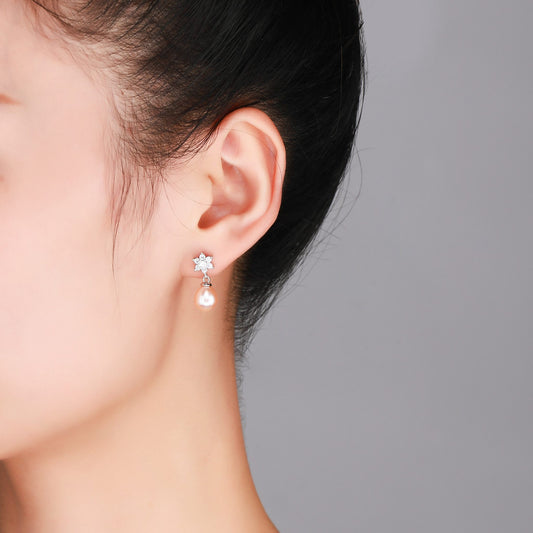 Shining Star Peach Earrings - Timeless Pearl