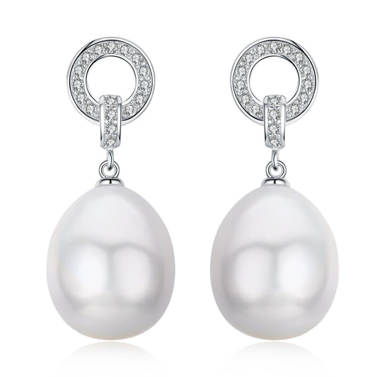 Perfect Circle Edison Pearl Earrings - Timeless Pearl