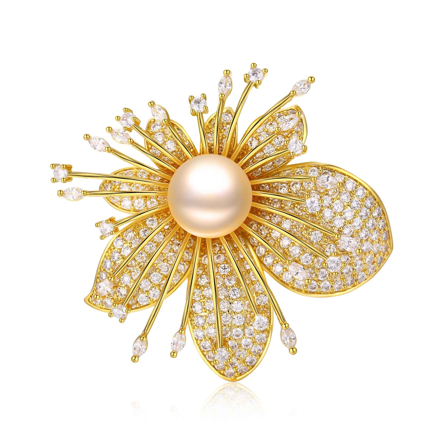 CHERRY BLOSSOM EDISON PEARL BROOCH - Timeless Pearl