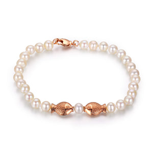 Lucky Fishes Pearl Bracelet
