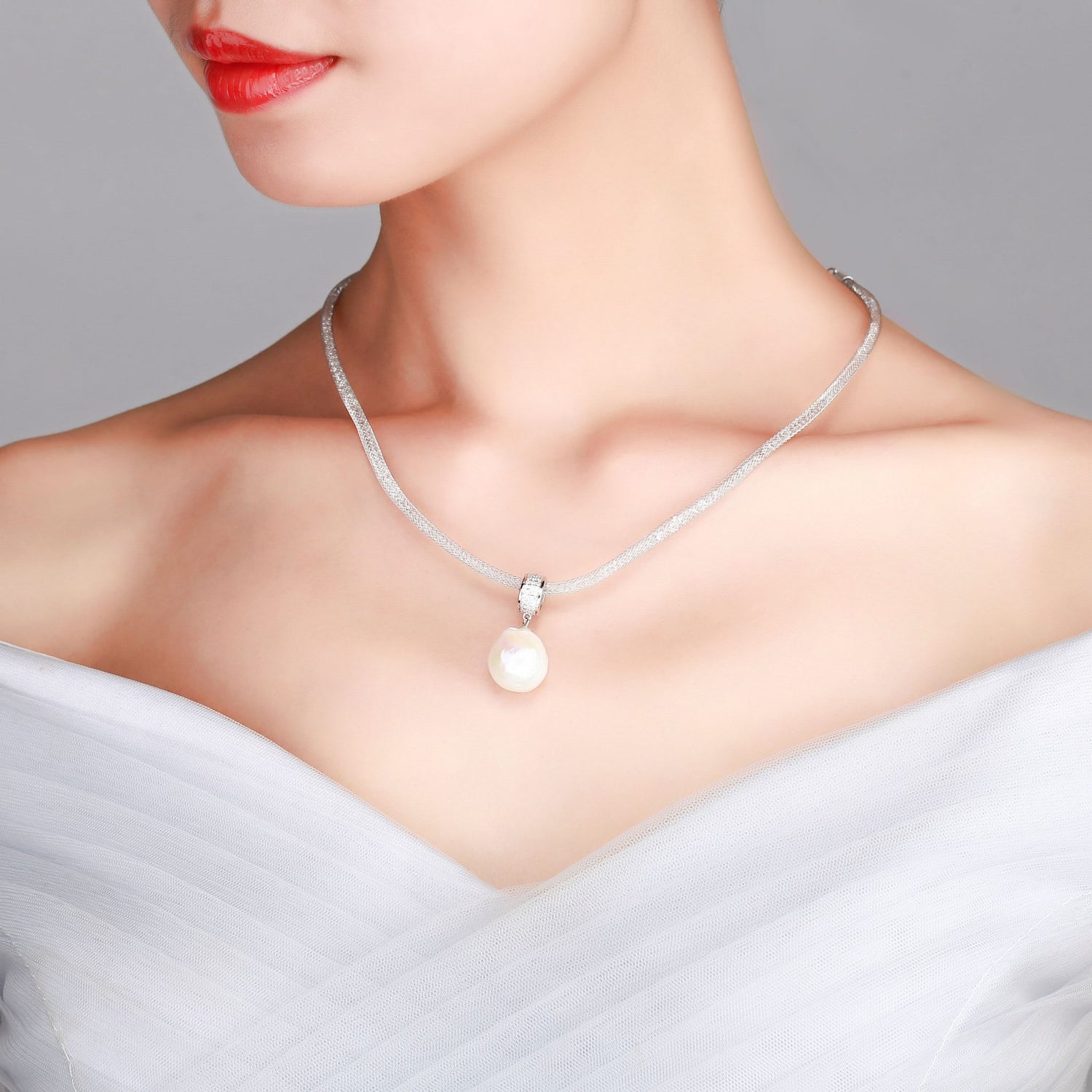 GIANT BAROQUE PEARL FORTUNE ROLL NECKLACE - Timeless Pearl