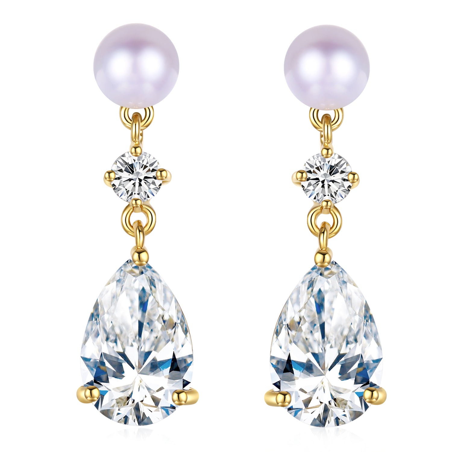 Frozen Queen Pearl Earrings Necklace Set - Timeless Pearl