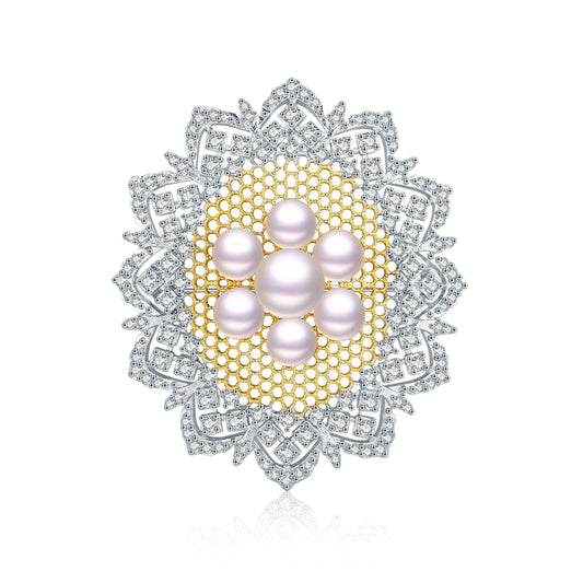 Magical Mirror Pearl Brooch - Timeless Pearl