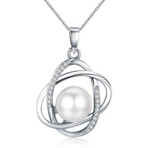 Planetary Pearl Necklace modern pearl pendant for best friend jewelry
